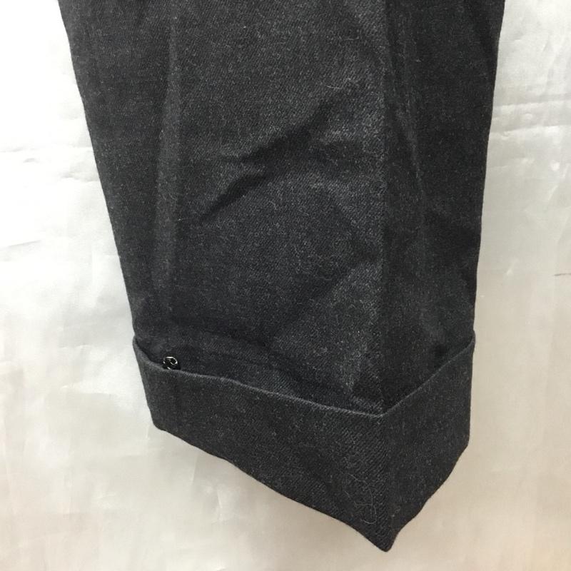 ブルックスブラザーズ BROOKS BROTHERS パンツ スラックス スラックスパンツ ワイドパンツ カジュアルパンツ センタータックパンツ 36 無地 黒 / ブラック /  メンズ USED 古着 中古 10122265