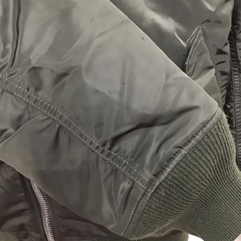 アルファインダストリー Alpha Industries ジャケット、上着 ジャケット、ブレザー ジップアップジャケット ジャンパー ジャケット カジュアルジャケット アウター XL ロゴ、文字 カーキ / カーキ /  メンズ USED 古着 中古 10124258