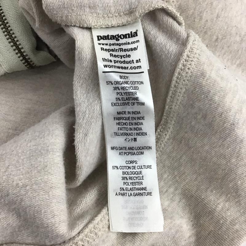 パタゴニア patagonia パーカー 長袖 ジップアップパーカー 長袖パーカー カジュアルジャケット M ロゴ、文字 ベージュ / ベージュ /  メンズ USED 古着 中古 10150096