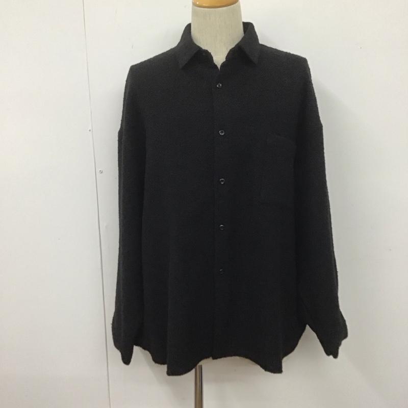 ハレ HARE シャツ、ブラウス 長袖 ha020091aa 長袖シャツ カラーシャツ カジュアルシャツ M 無地 黒 / ブラック /  メンズ USED 古着 中古 10107490