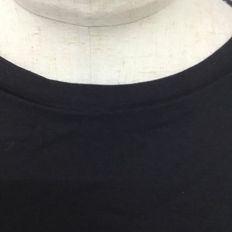 ブラックレーベルクレストブリッジ BLACK LABEL CRESTBRIDGE カットソー 長袖 長袖カットソー クルーネックカットソー ロングスリーブカットソー プリントTシャツ ロゴ、文字 黒 / ブラック /  メンズ USED 古着 中古 10123935