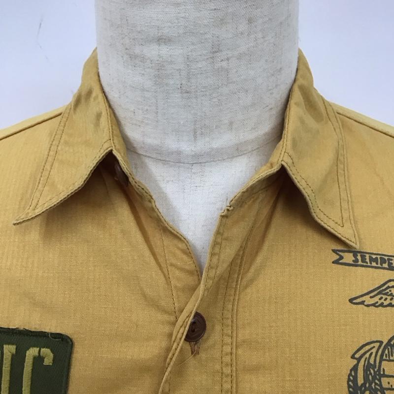 トイズマッコイ TOYS McCOY シャツ、ブラウス 半袖 半袖シャツ カラーシャツ 半袖カットソー M プリント 黄 / イエロー /  メンズ USED 古着 中古 10113100