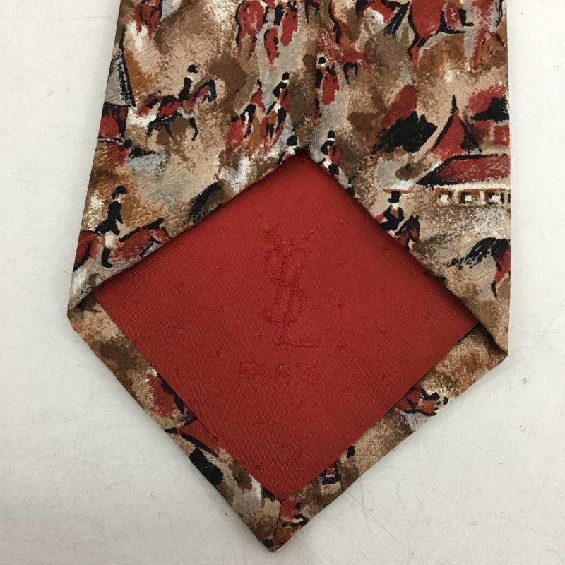 イヴサンローラン Yves Saint Laurent ネクタイ ネクタイ 乗馬柄 総柄 マルチカラー / マルチカラー /  メンズ USED 古着 中古 10150230