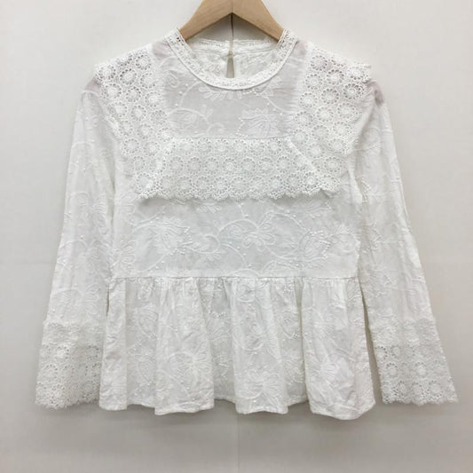 セレクトモカ select MOCA シャツ、ブラウス 長袖 FREE 刺繍 白 / ホワイト /  レディース USED 古着 中古 10139190