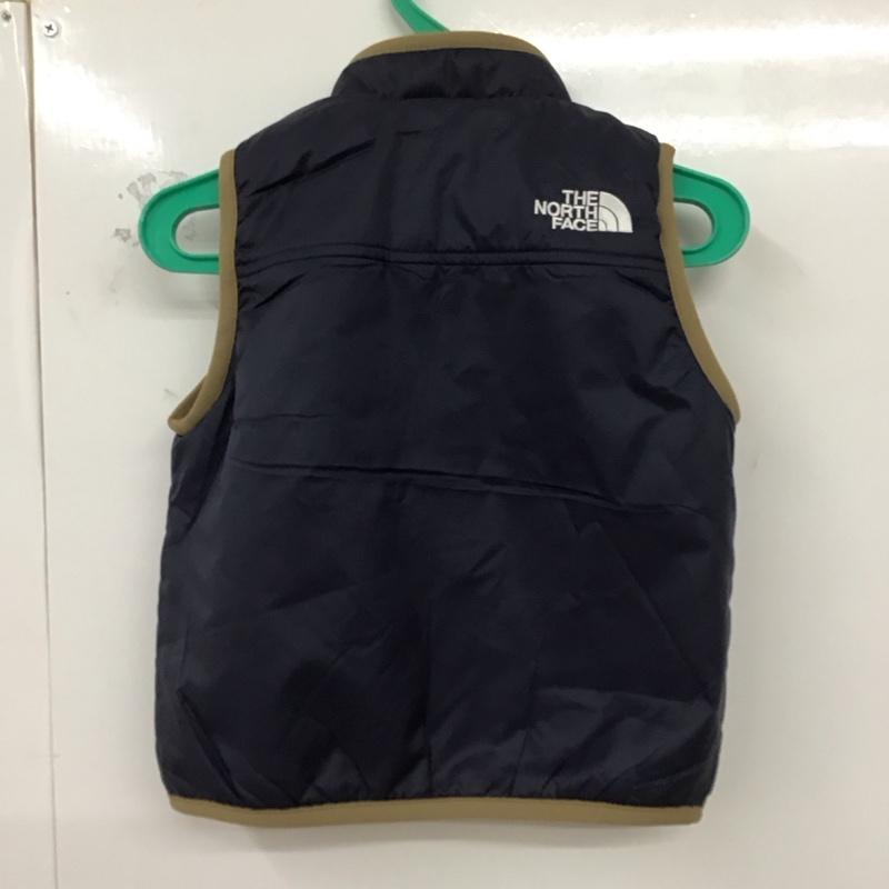 ザノースフェイス THE NORTH FACE ベスト ベスト nyb82445 リバーシブルコージーベスト ジップアップベスト 80cm ロゴ、文字 紺 / ネイビー /  ボーイズ USED 古着 中古 10123754