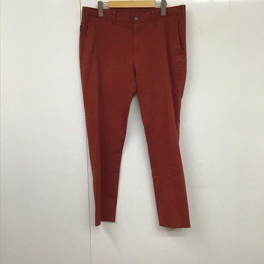 バーバリーブラックレーベル BURBERRY BLACK LABEL パンツ チノパン チノパン ワイドパンツ カジュアルパンツ 無地 赤 / レッド /  メンズ USED 古着 中古 10132413
