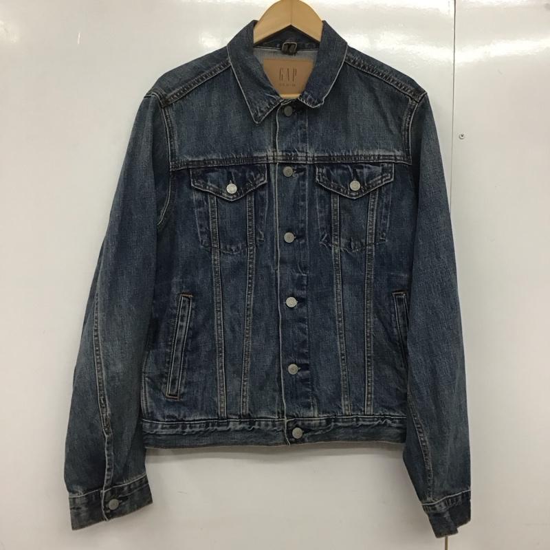 ギャップ GAP ジャケット、上着 ジャケット、ブレザー デニムジャケット Gジャン アウター カジュアルジャケット M 無地 インディゴ / インディゴ /  メンズ USED 古着 中古 10143130