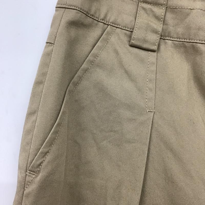 ケービーエフプラス KBF+ パンツ チノパン チノパン ワイドパンツ カジュアルパンツ ストレッチパンツ 36インチ 無地 ベージュ / ベージュ /  レディース USED 古着 中古 10145423