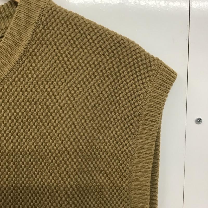 ビームス BEAMS ベスト ベスト ニットベスト ノースリーブカットソー プルオーバー M 無地 ベージュ / ベージュ /  メンズ USED 古着 中古 10143121