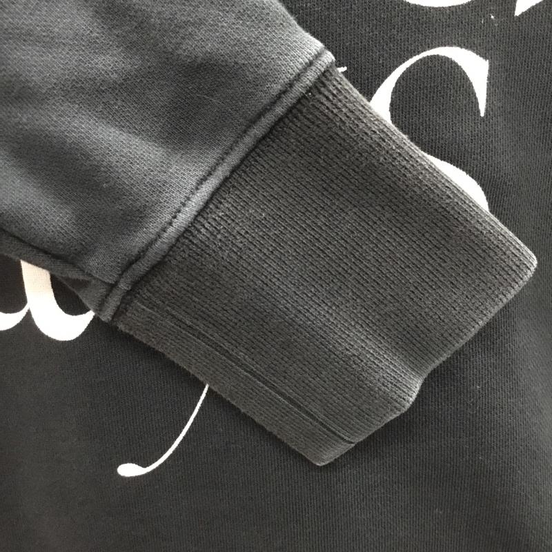 サタデーズ ニューヨークシティ Saturdays NYC トレーナー 長袖 長袖トレーナー スウェット クルーネック リブスウェットカットソー S ロゴ、文字 黒 / ブラック /  メンズ USED 古着 中古 10121919