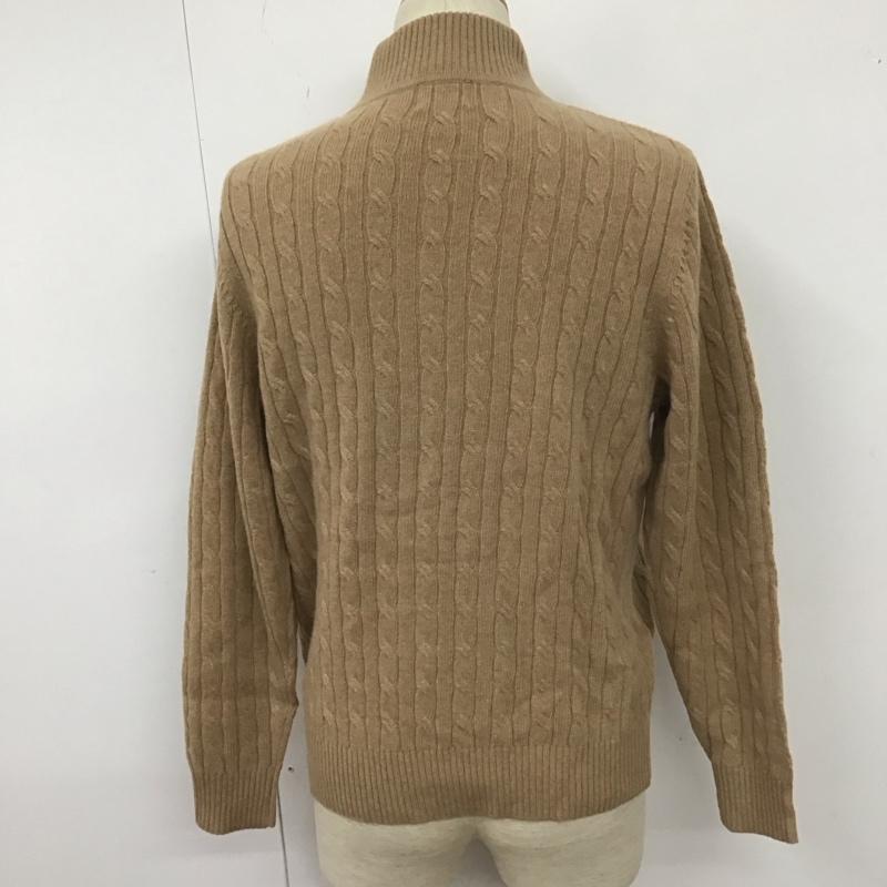 エルエルビーン L.L.Bean ニット、セーター 長袖 ハーフジップ S 無地 ベージュ / ベージュ /  メンズ USED 古着 中古 10111716