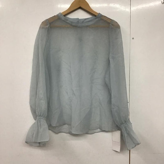 ミスティック mystic シャツ、ブラウス 長袖 長袖シャツ 無地シャツ ノーカラーシャツ FREE 無地 水色 / ライトブルー /  レディース USED 古着 中古 10142676