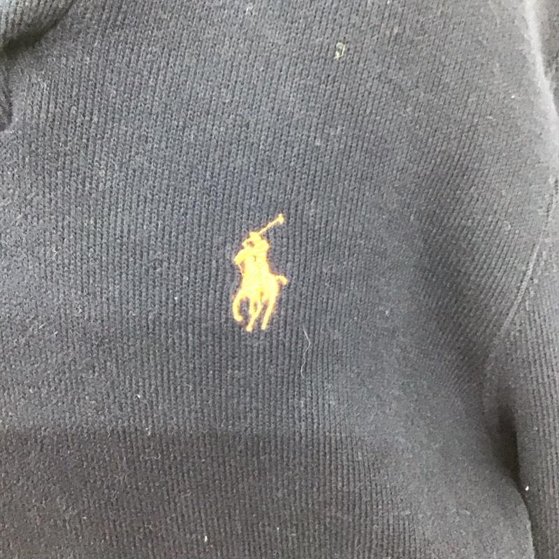 ポロバイラルフローレン Polo by RALPH LAUREN カットソー 長袖 長袖トレーナー スウェット Vネック L ロゴ、文字 紺 / ネイビー /  メンズ USED 古着 中古 10124950