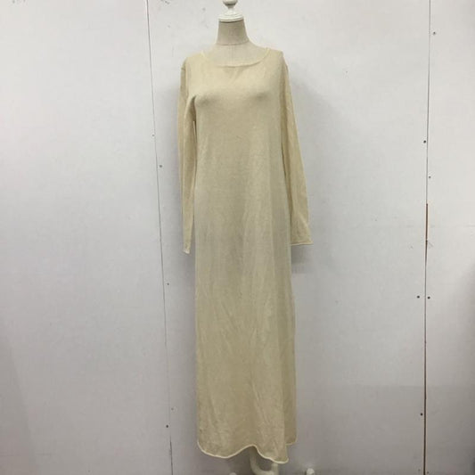 トゥデイフル TODAYFUL ワンピース ロングスカート 11820318 Soft Knit Dress ロングニットOP 長袖 タグ付き 36 無地 ベージュ / ベージュ /  レディース USED 古着 中古 10123037