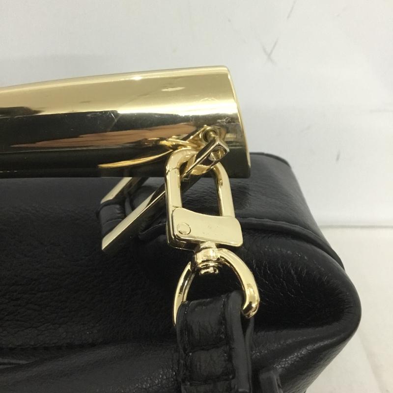 ザラ ZARA ショルダーバッグ ショルダーバッグ ハンドバッグ 6322 211 800 無地 黒 / ブラック / X 金 / ゴールド /  レディース USED 古着 中古 10135005