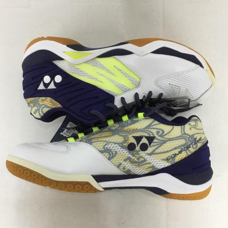 ヨネックス YONEX スニーカー スニーカー SHBCFZWMD バドミントンシューズ 27cm 27.0cm ロゴ、文字 白 / ホワイト / X 紺 / ネイビー /  メンズ USED 古着 中古 10142470