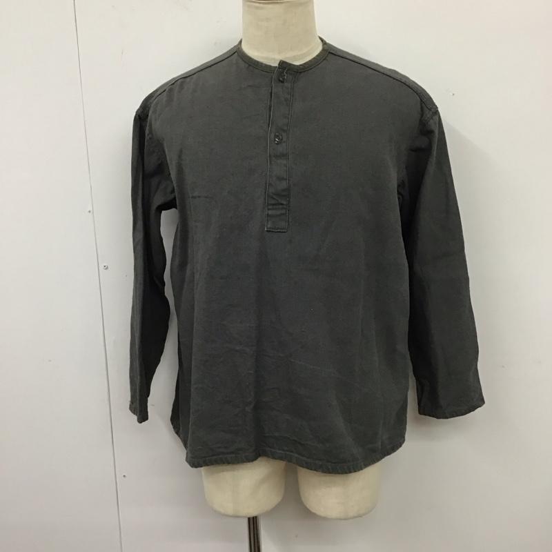 古着 USED カットソー 長袖 ロシア軍 スリーピングシャツ 長袖カットソー 無地 灰 / グレー /  メンズ USED 古着 中古 10120315