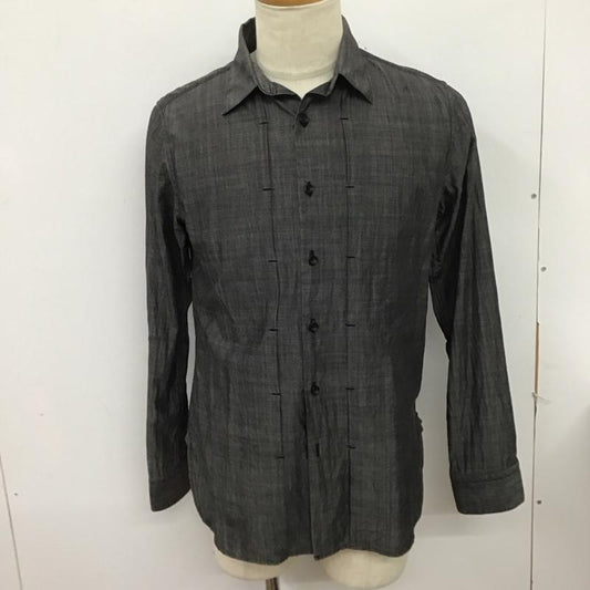 バデル VADEL シャツ、ブラウス 長袖 長袖シャツ 無地シャツ カラーシャツ 46 無地 灰 / グレー /  メンズ USED 古着 中古 10125309