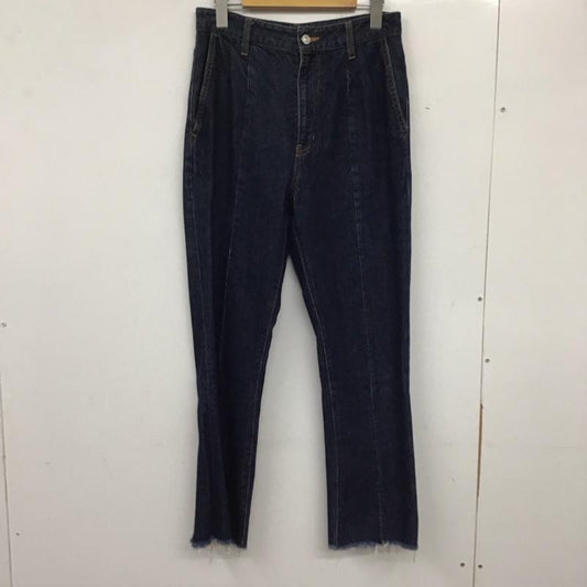 ローリーズファーム LOWRYS FARM パンツ デニム、ジーンズ サイドスリット L 無地 インディゴ / インディゴ /  レディース USED 古着 中古 10137210
