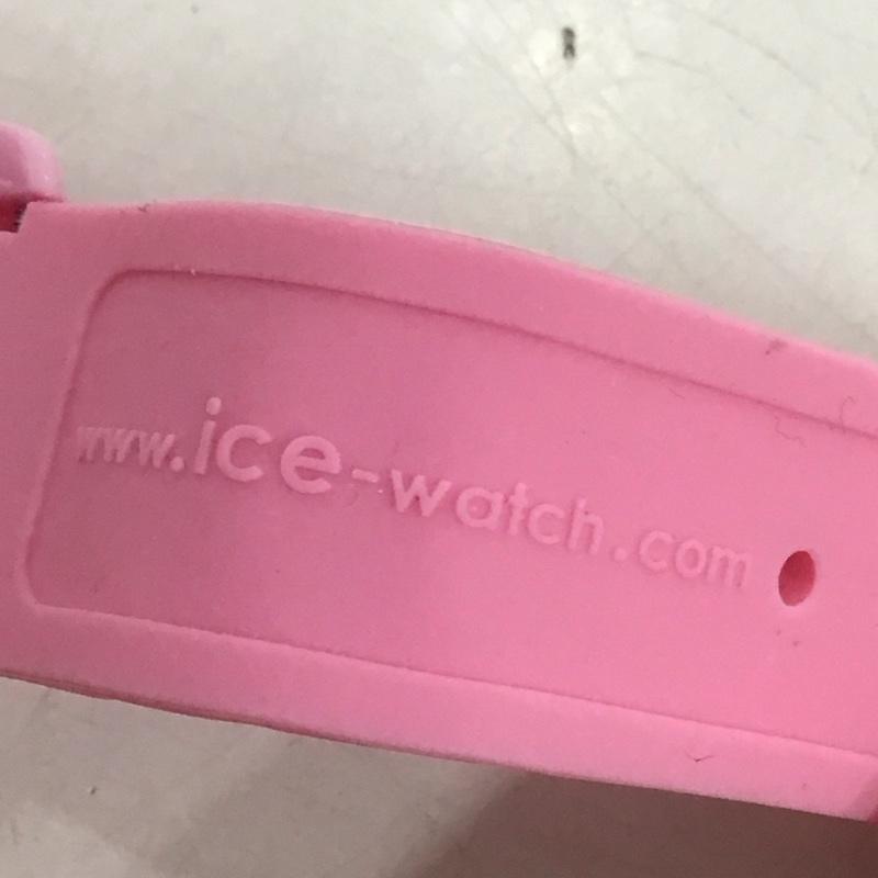 アイスウォッチ ICE WATCH 腕時計 アナログ（クォーツ式） SI.PK.U.S.09 ロゴ、文字 桃 / ピンク /  レディース USED 古着 中古 10135261
