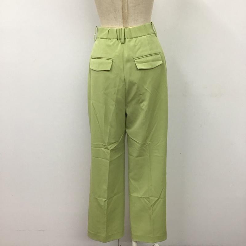 スライ SLY ボトムス ボトムス 030FSA31-1700 COMFY PT センタープレス ストレートパンツ 1 無地 薄緑 / ライトグリーン /  レディース USED 古着 中古 10120150