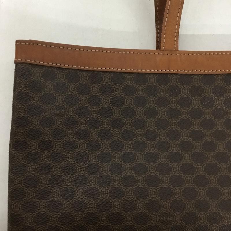 セリーヌ CELINE トートバッグ トートバッグ マカダムトートバッグ ロゴ、文字 茶 / ブラウン /  レディース USED 古着 中古 10141877