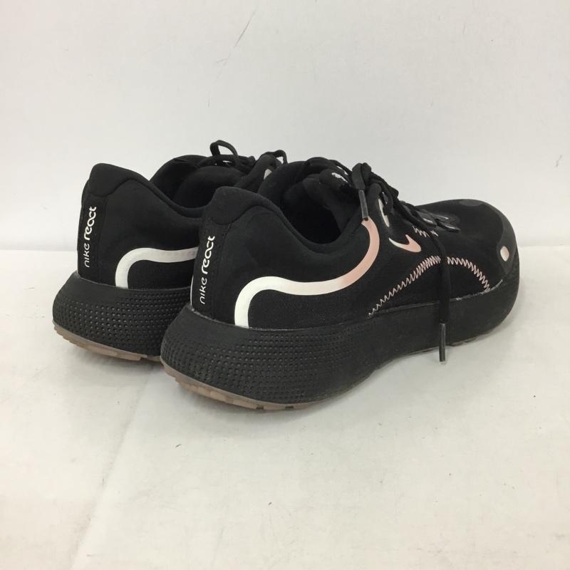 ナイキ NIKE スニーカー スニーカー DM6190-010 REACT ESCAPE RN 24.5cm 24.5cm ロゴ、文字 黒 / ブラック / X 桃 / ピンク /  レディース USED 古着 中古 10136925