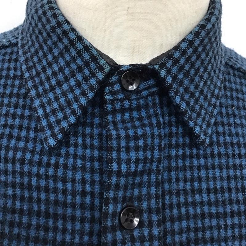 ウールリッチ WOOLRICH シャツ、ブラウス 長袖 長袖シャツ カラーシャツ ポケットシャツ 長袖カットソー チェックシャツ L チェック 黒 / ブラック / X 青 / ブルー /  メンズ USED 古着 中古 10123972