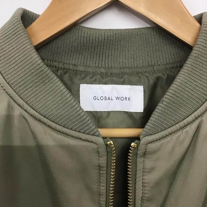 グローバルワーク GLOBAL WORK ジャケット、上着 ジャンパー、ブルゾン gw722532ad 撥水ボリュームMA-1 M 無地 カーキ / カーキ /  レディース USED 古着 中古 10143456
