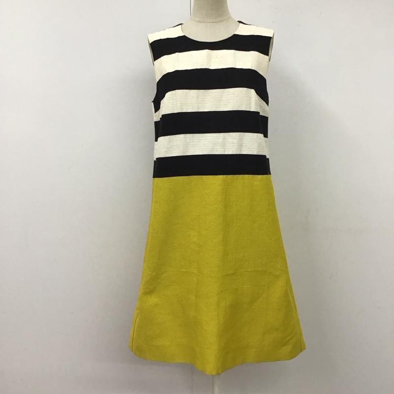マックスマーラ MaxMara ワンピース ひざ丈スカート ノースリーブワンピース ひざ丈ワンピース タイトワンピース 36 無地 マルチカラー / マルチカラー /  レディース USED 古着 中古 10122453