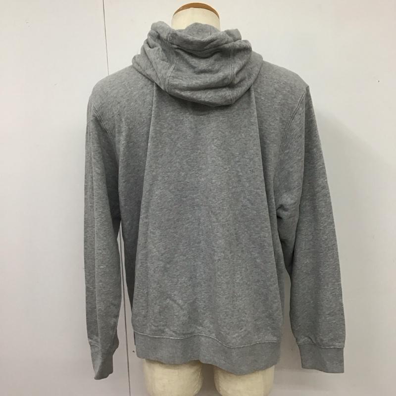 ナイキ NIKE パーカー 長袖 bv2649-063 スウェットパーカー 長袖スウェット スポーツウェア XXL ロゴ、文字 灰 / グレー /  メンズ USED 古着 中古 10115129