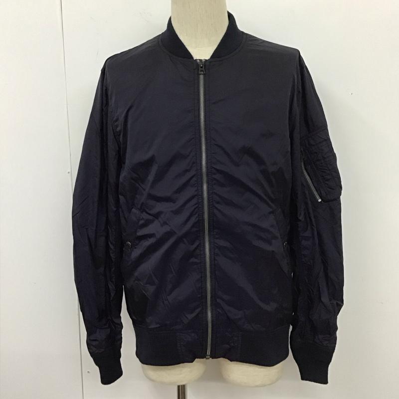 アルファインダストリー Alpha Industries ジャケット、上着 ジャンパー、ブルゾン ジップアップジャケット ジャンパー アウター ナイロンジャケット XL 無地 紺 / ネイビー /  メンズ USED 古着 中古 10111661
