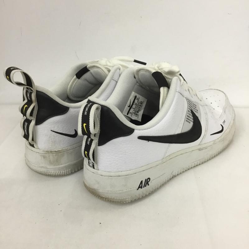 ナイキ NIKE スニーカー スニーカー AJ7747-100 AIR FORCE 1 07 LV8 UTILITY 28cm 28.0cm ワンポイント 白 / ホワイト / X 黒 / ブラック /  メンズ USED 古着 中古 10124398