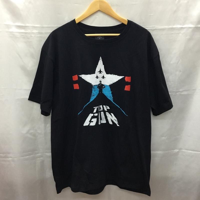 古着 USED Tシャツ 半袖 半袖カットソー プリントTシャツ クルーネックカットソー XL プリント 黒 / ブラック /  メンズ USED 古着 中古 10108361