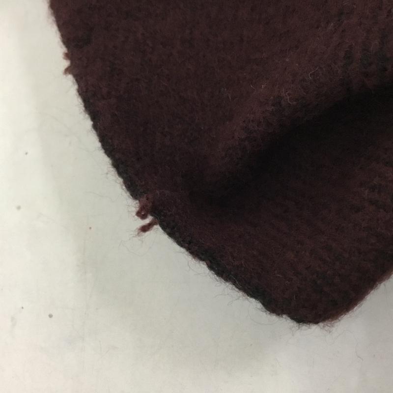 ビームス BEAMS マフラー マフラー 42-45-0060-544 フリンジ 無地 ボルドー / ボルドー / X チャコールグレー / チャコールグレー /  メンズ USED 古着 中古 10130564