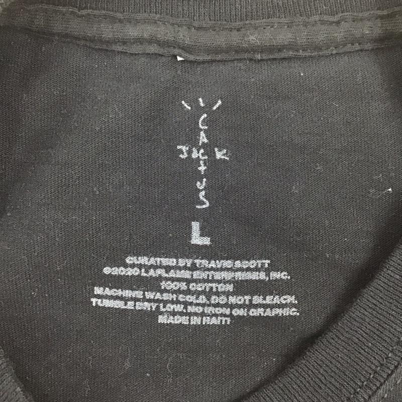 カクタスジャック Cactus Jack Tシャツ 半袖 半袖カットソー プリントTシャツ クルーネックカットソー L プリント 黒 / ブラック /  メンズ USED 古着 中古 10113167