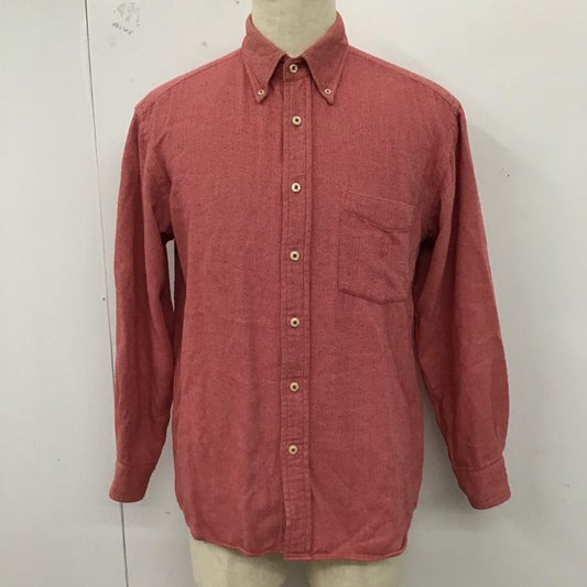 チャップスラルフローレン CHAPSRALPHLAUREN シャツ、ブラウス 長袖 1535-3836 ヘリンボーン 胸ポケット M ワンポイント 桃 / ピンク /  メンズ USED 古着 中古 10123297