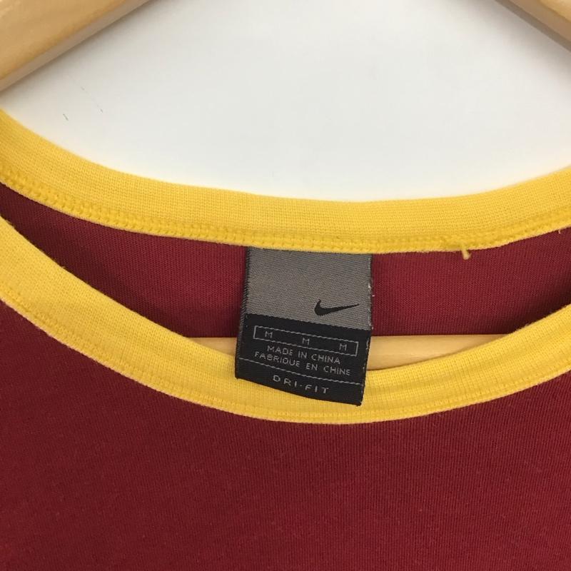 ナイキ NIKE Tシャツ 半袖 半袖カットソー プリントTシャツ クルーネックカットソー 00s M 無地 えんじ / ワインレッド /  メンズ USED 古着 中古 10149170