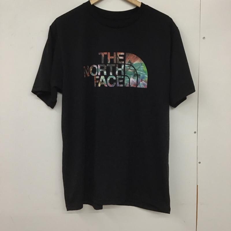 ザノースフェイス THE NORTH FACE Tシャツ 半袖 nt82481 DigitalLogoTee 半袖カットソー プリントTシャツ XL ロゴ、文字 黒 / ブラック /  メンズ USED 古着 中古 10128664