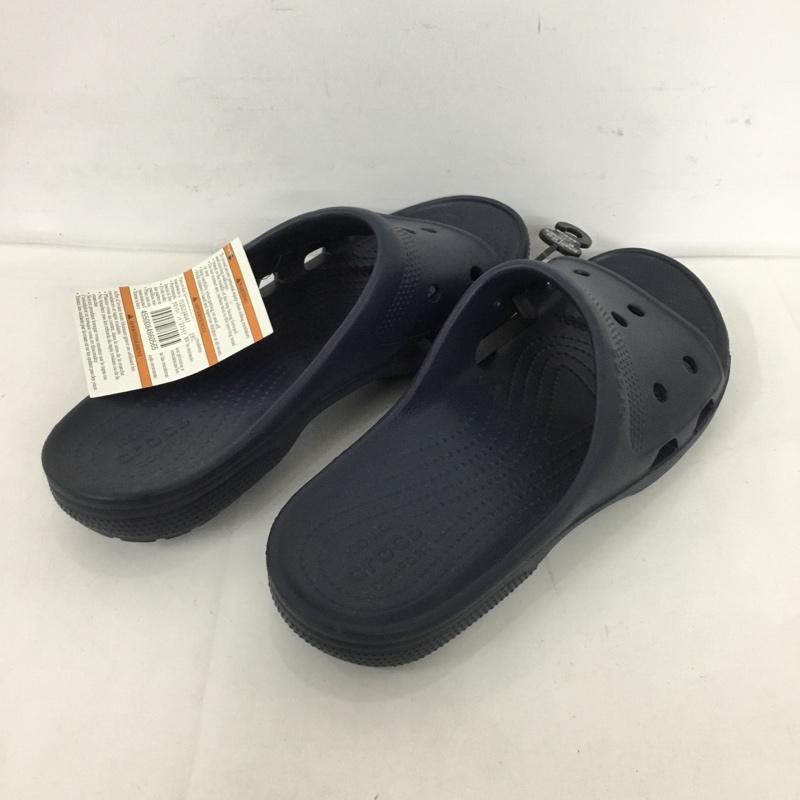 クロックス crocs サンダル サンダル クロックバンド 2スライド 28cm 28.0cm 無地 紺 / ネイビー /  メンズ USED 古着 中古 10125461