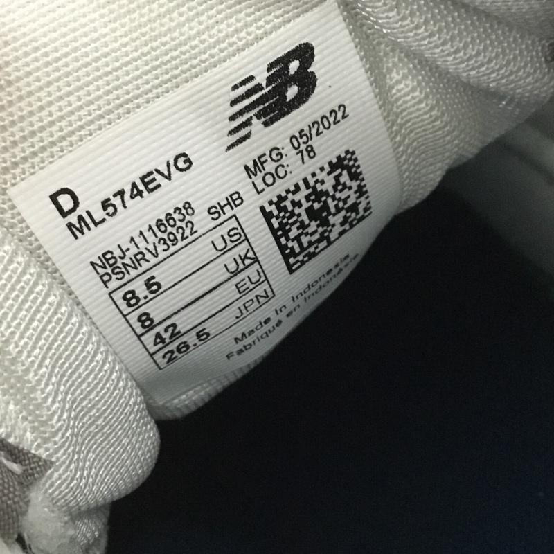 ニューバランス New Balance スニーカー スニーカー ML574 EVG 26.5cm 26.5cm ロゴ、文字 灰 / グレー /  メンズ USED 古着 中古 10142831