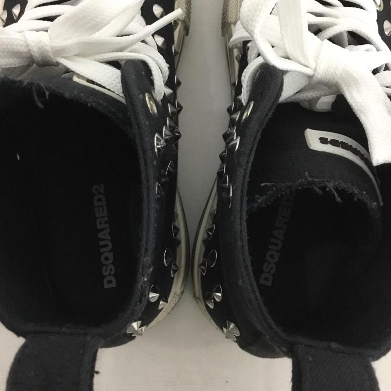 ディースクエアード2 DSQUARED2 スニーカー スニーカー ハイカットスニーカー スタッズ 43  黒 / ブラック /  メンズ USED 古着 中古 10146270