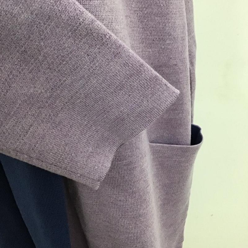 ニコアンド niko and... カーディガン 長袖 ロングニットカーディガン 長袖ニットカーディガン 前開き 3 無地 紫 / パープル /  レディース USED 古着 中古 10122437