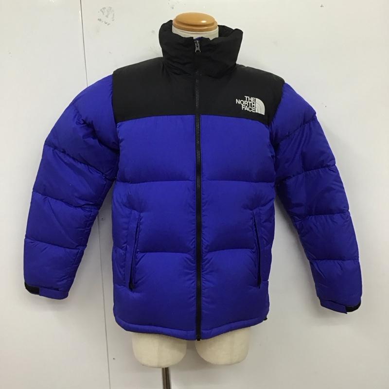ザノースフェイス THE NORTH FACE ジャケット、上着 ダウンジャケット ND91841 NUPTSE DOWN JAKCET L ロゴ、文字 青 / ブルー / X 黒 / ブラック /  メンズ USED 古着 中古 10124440