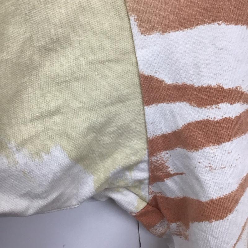 アディダス adidas Tシャツ 半袖 HS1940 タイダイ ロゴ、文字 ベージュ / ベージュ / X 茶 / ブラウン /  メンズ USED 古着 中古 10129169