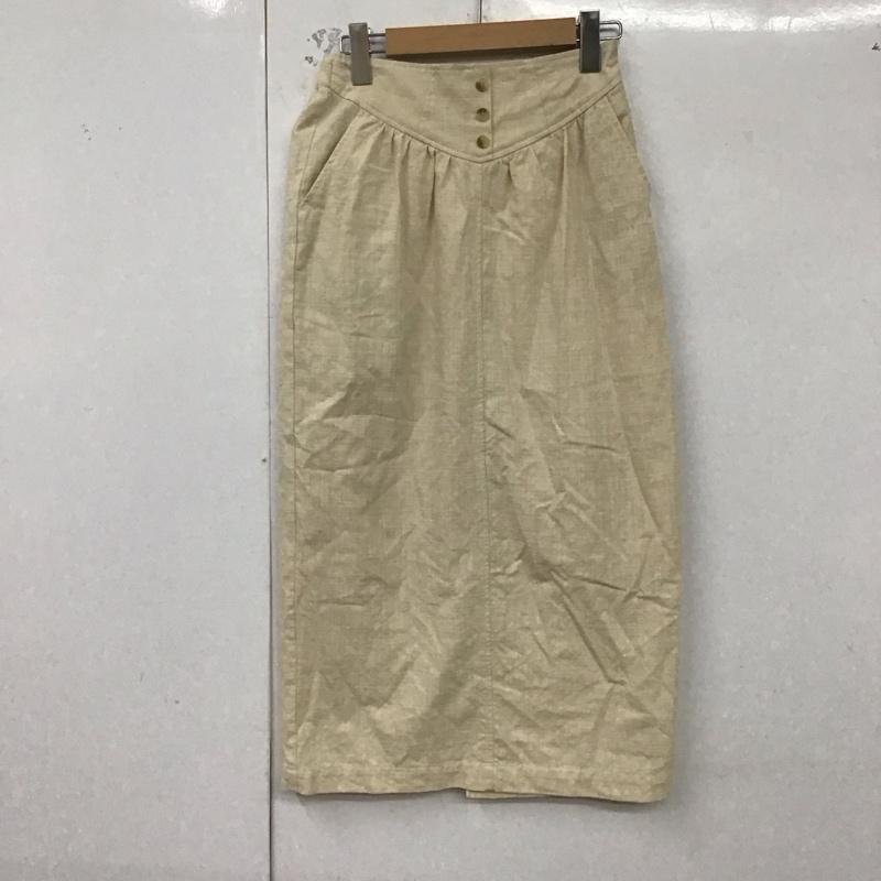 エヘカソポ ehka sopo スカート ひざ丈スカート FREE 無地 アイボリー / アイボリー /  レディース USED 古着 中古 10129695