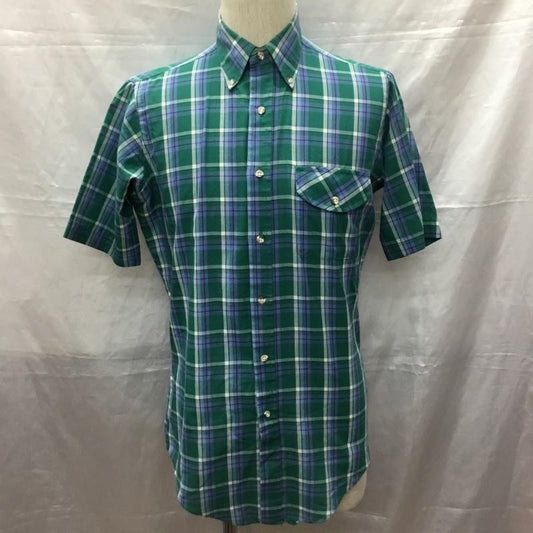 モンゴメリー MONTGOMERY シャツ、ブラウス 半袖 ボタンダウン S チェック マルチカラー / マルチカラー /  メンズ USED 古着 中古 10115517