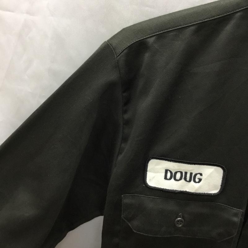 ビックマック BIGMAC シャツ、ブラウス 長袖 長袖シャツ カラーシャツ ポケットシャツ 長袖カットソー 古着 M ロゴ、文字 カーキ / カーキ /  メンズ USED 古着 中古 10113383