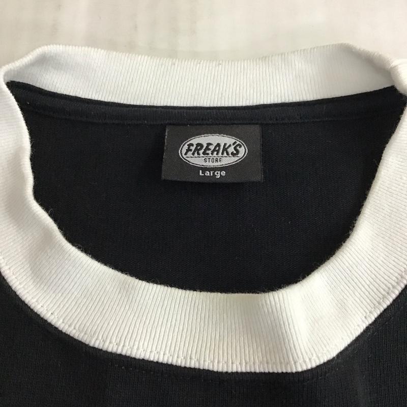 フリークスストア FREAK S STORE Tシャツ 半袖 半袖カットソー 無地Tシャツ クルーネックカットソー L 無地 黒 / ブラック /  メンズ USED 古着 中古 10115147