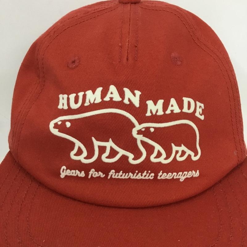 ヒューマンメード HUMAN MADE 帽子 キャップ ロゴ、文字 赤 / レッド /  メンズ USED 古着 中古 10138850
